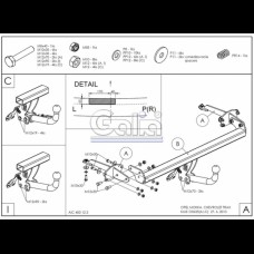 Фаркоп "Galia" CHEVROLET Tracker (з 2013--)